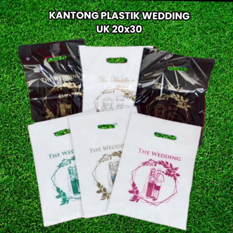 plastik murah, plastik promo, 50pcs, plastik ukuran 20x30, the wedding, plastik bingkisan hajatan, p