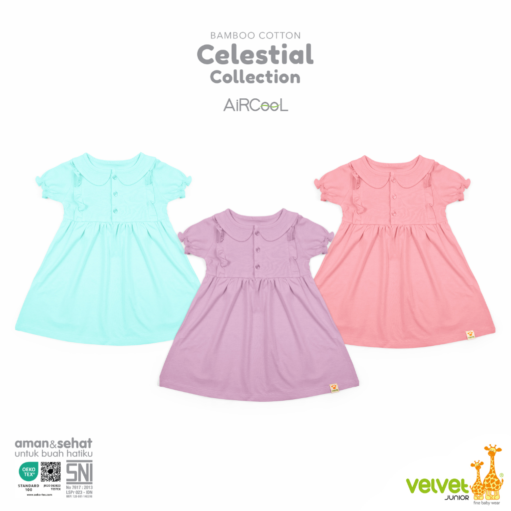 Velvet Junior Celestial Dress - Dress Anak Elena - Celestial 8