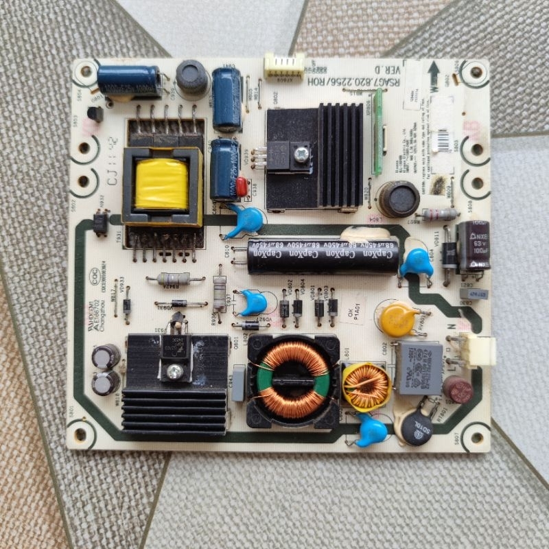 psu ori power suplay regulator LED TV Polytron PLD 24D550 PLD24D550