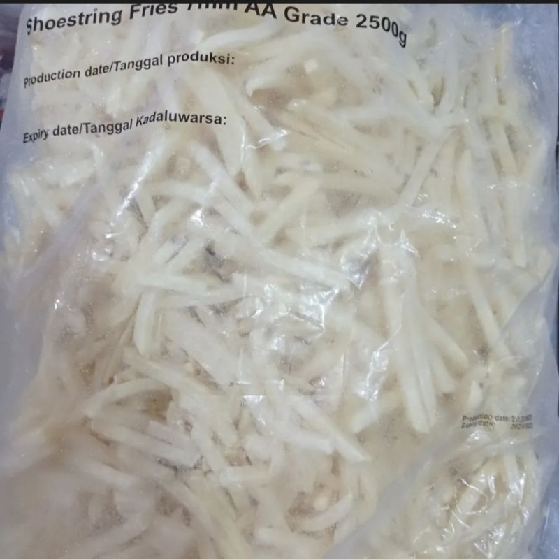 

french fries Kentang Goreng Curah 2.5kg shoestring