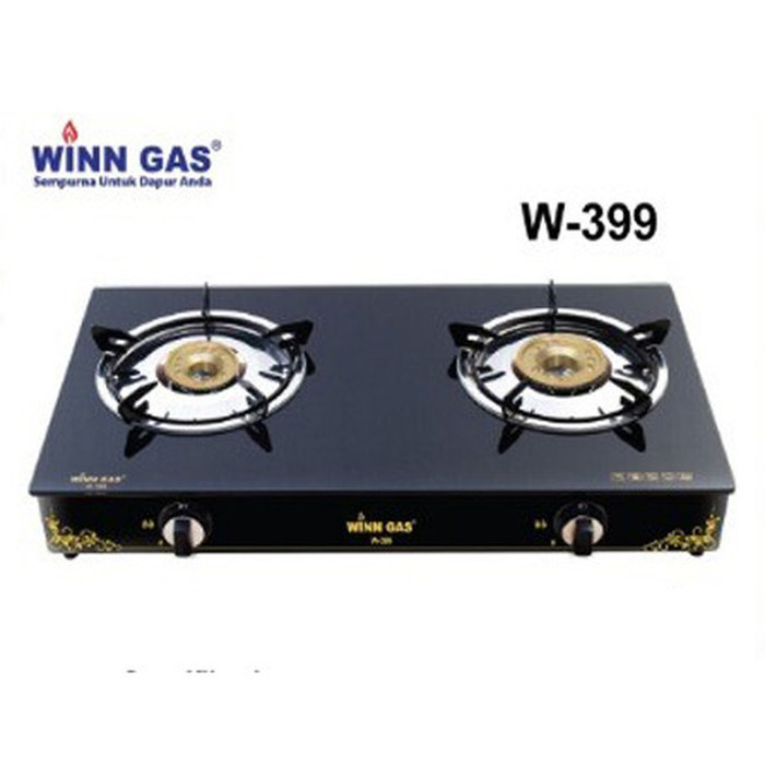 Winn Gas W -399 Kompor gas Kaca 2 Tungku