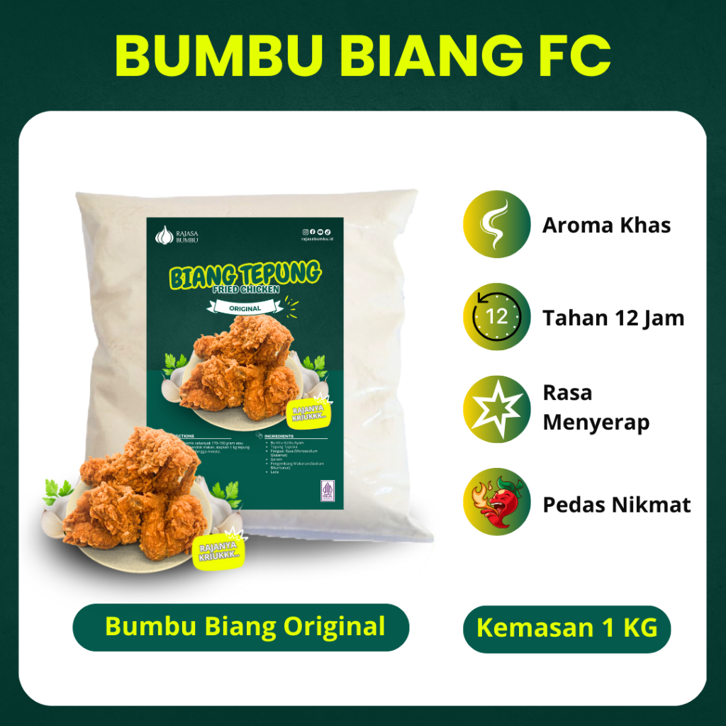 

Bumbu Biang Tepung Fried Chicken