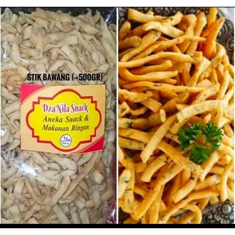 

STIK BAWANG 400gram TERBUAT DARI BAHAN-BAHAN PILIHAN RENYAH GURIH HALAL CEMILAN KELUARGA | CEMILAN