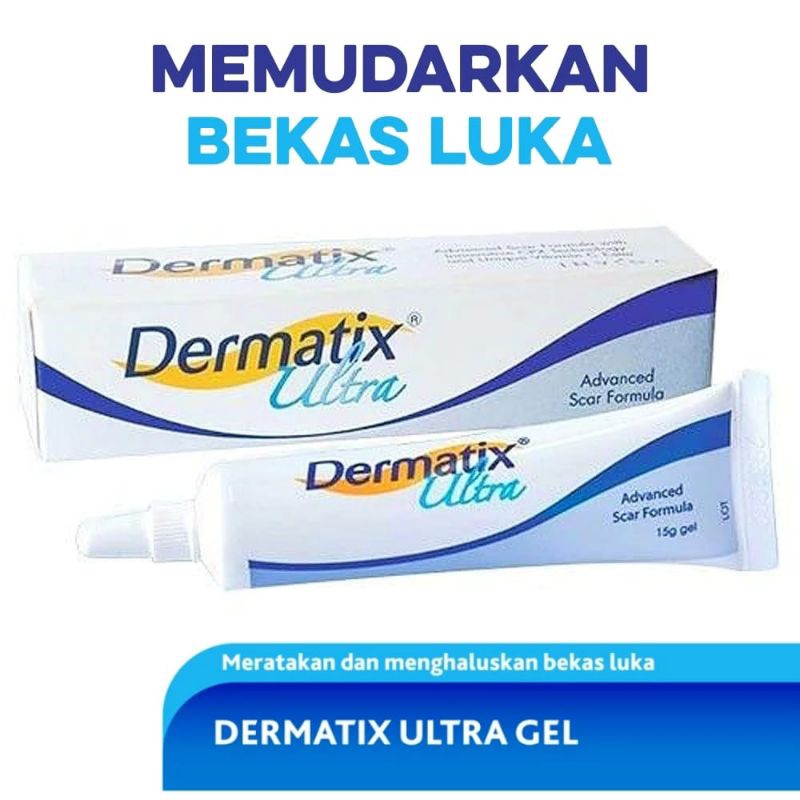 Izz - Dermatix Ultra Cream 15gr Penghilang Bekas Luka Operasi Keloid Luka Lama Bakar / Gel