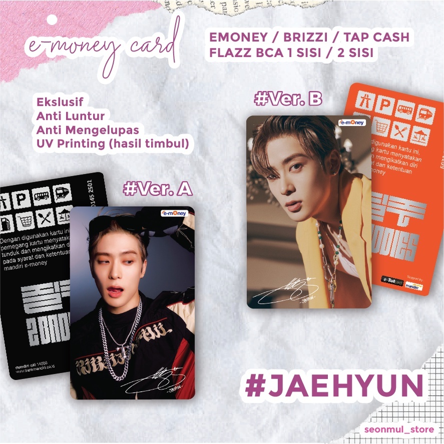 READY STOCK EMONEY JAEHYUN NCT127 2 BADDIES / NCT 127 2BADDIES / FLAZZ / TAPCASH / BRIZZI