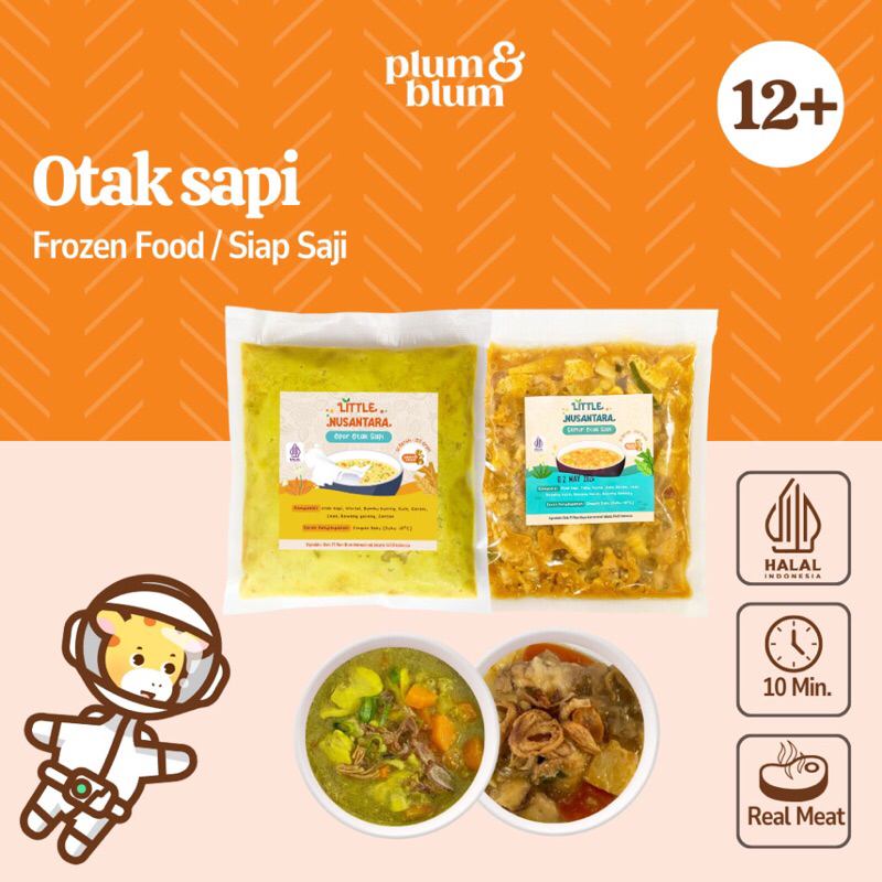 

Plum & Blum Opor Semur Otak Sapi Mpasi Frozen BB Booster Tinggi Kalori - 200 gram
