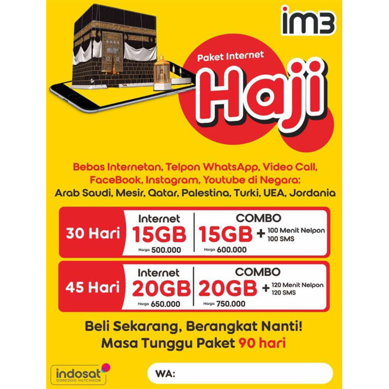 PROMO PAKET INTERNET HAJI DAN UMROH