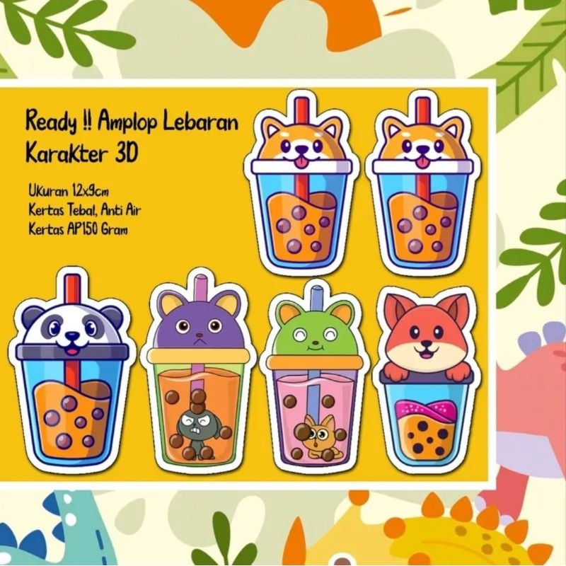 

RANDOM AMPLOP LEBARAN BOBA LUCU ,(1 PACK ISI 10 PCS)
