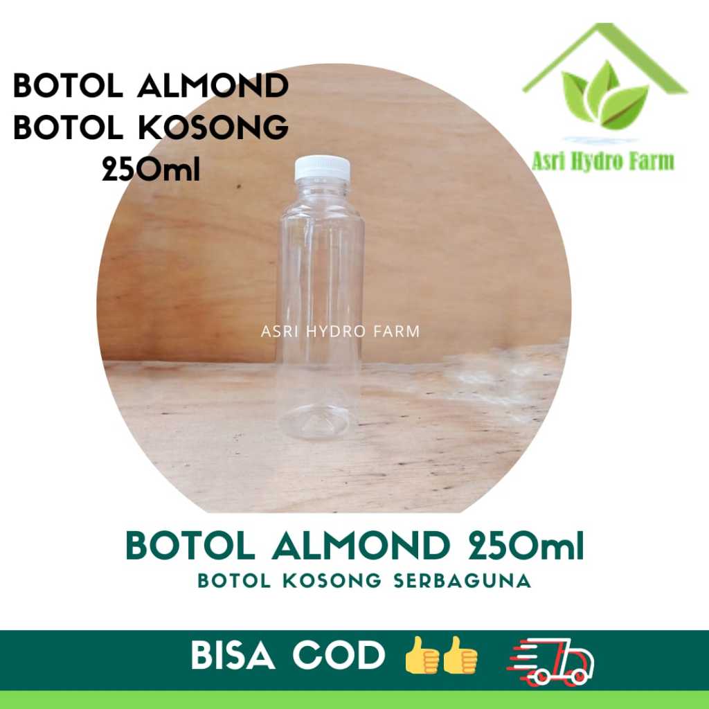 Botol Almond 250 ml Botol Pet 250 ml Botol Minuman
