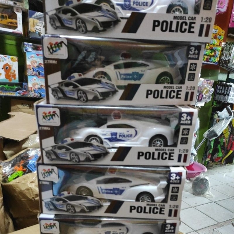 Mainan Anak Mobil RC POLISI PAKAI REMOT