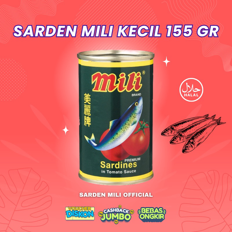 

Sarden Mili Kecil 155gr Exp 2027