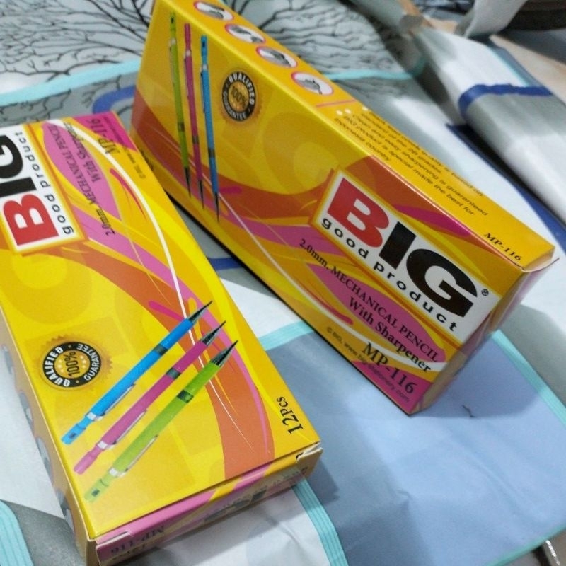 

1 DUS/12PCS PENSIL MEKANIK BIG WARNA RANDOM BISA COD BAYAR DITEMPAT
