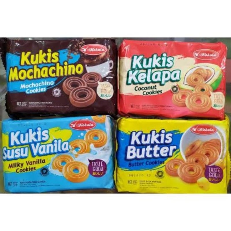 

KOKOLA KUKIS SUSU VANILA | KELAPA | MOCHACINO | BUTTER NETTO 218 GR