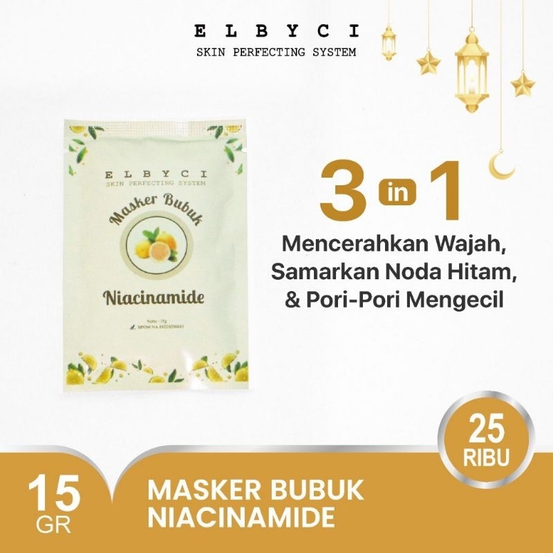 NEW ELBYCI MASKER BUBUK NIACINAMIDE