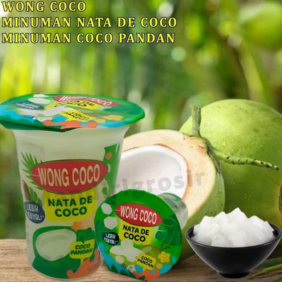 

Nata De Coco *Wong Coco * Minuman Rasa Cocopandan * 220g