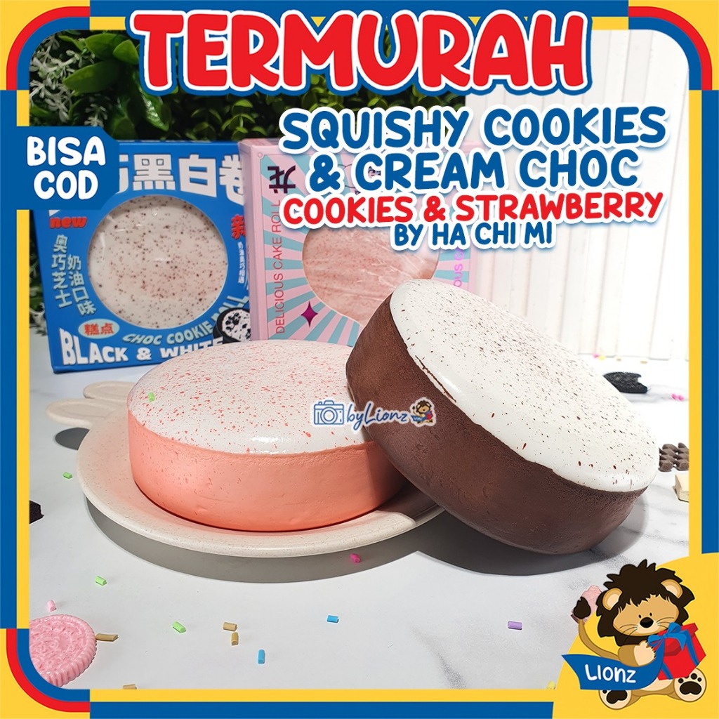Squishy hacimi / squishy ha chi mi Sweet Cookie Cake Realistic Soft and Slow / squishy oreo