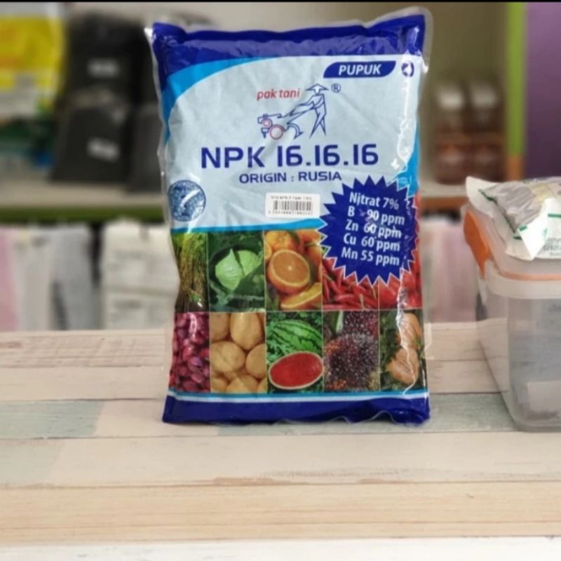 pupuk NPK mutiara 16 pak tani kemasan 1 kg