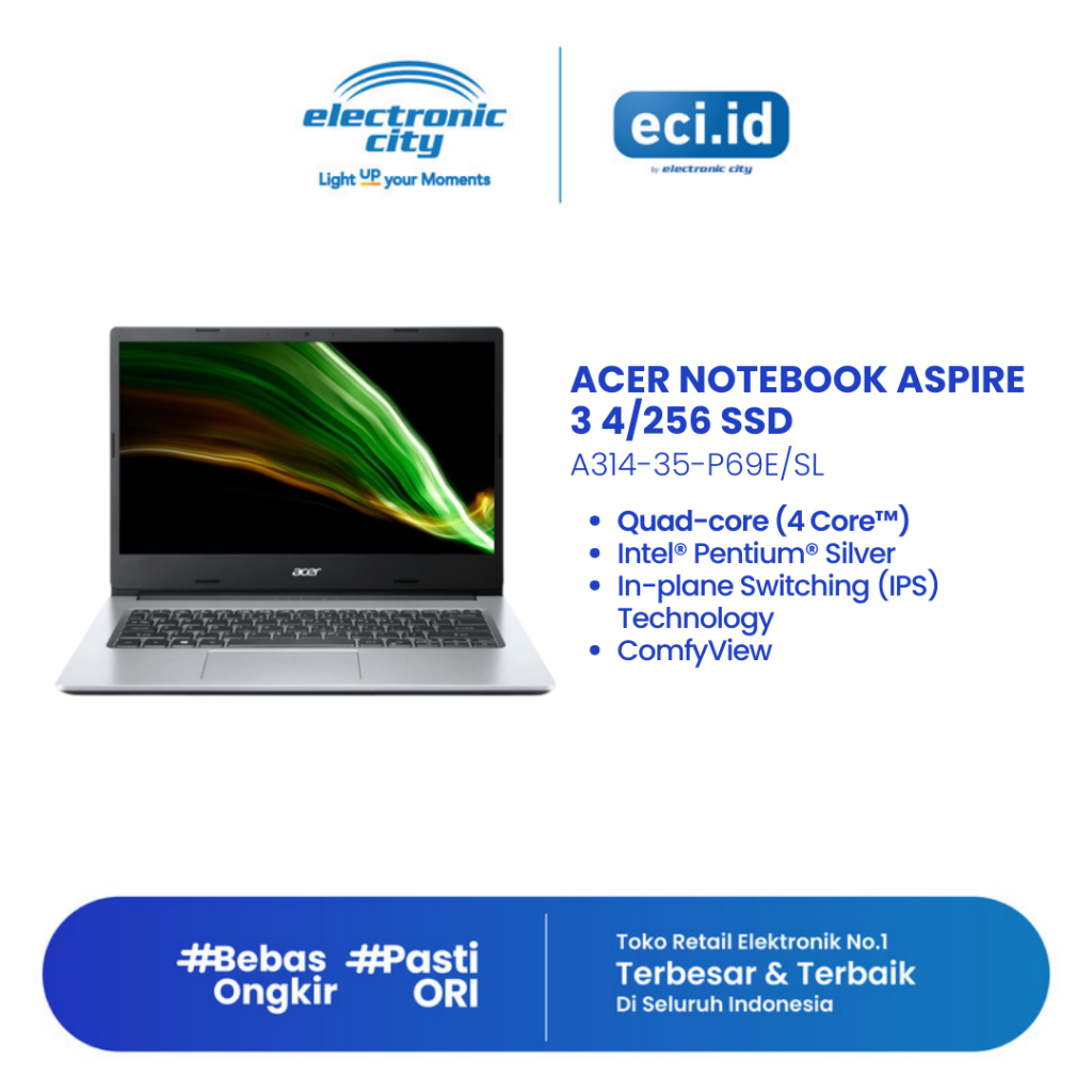 Acer Notebook Aspire 3 4/256 SSD - A314-35-P69E/SL