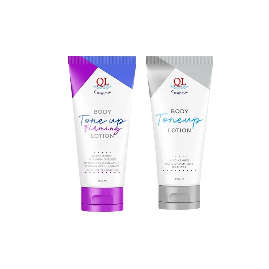 CM ✨ QL COSMETIC Body Tone Up Lotion 150ML | Pelembab Tubuh | Instant Brightening Hand and Body