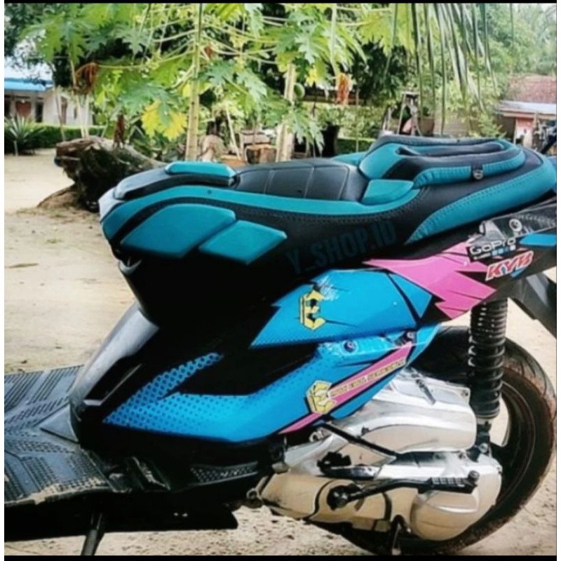 Sarung Kulit Jok Custom X ride Modifikasi Retro Predator