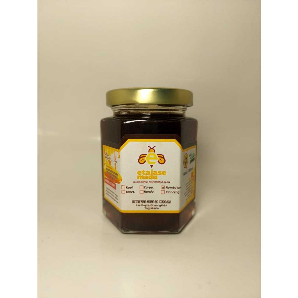 

MADU RAMBUTAN 200ML.etalse madu 100%madu nektar alam.
