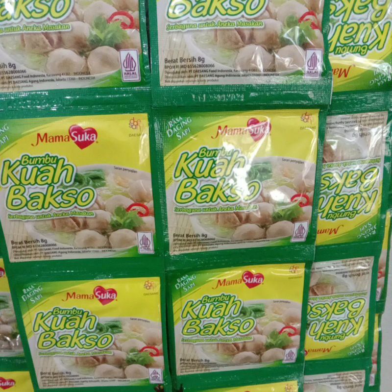 

Mamasuka Bumbu Kuah Baso 8gr x 12 pcs