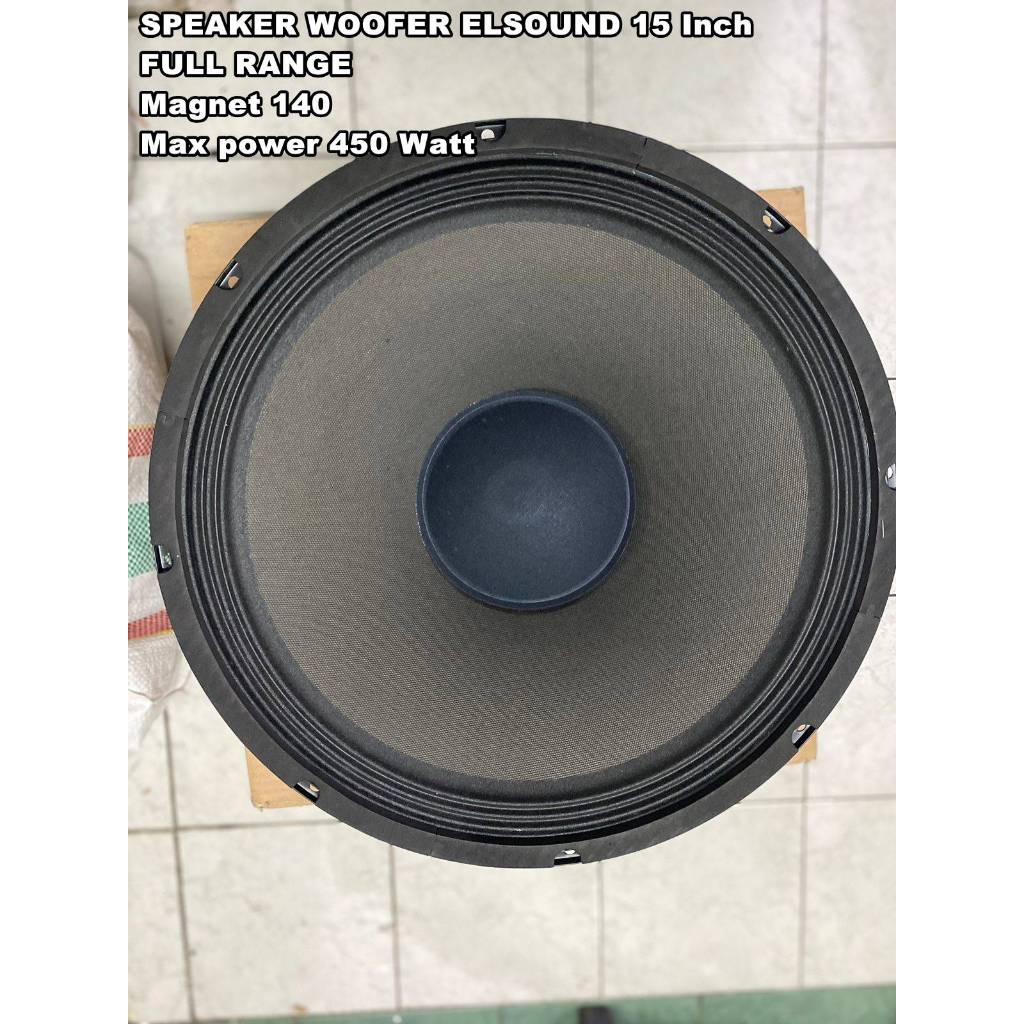 SPEAKER WOOFER ELSOUND 15 inch 15in 15" FULL RANGE ORIGINAL 15inch