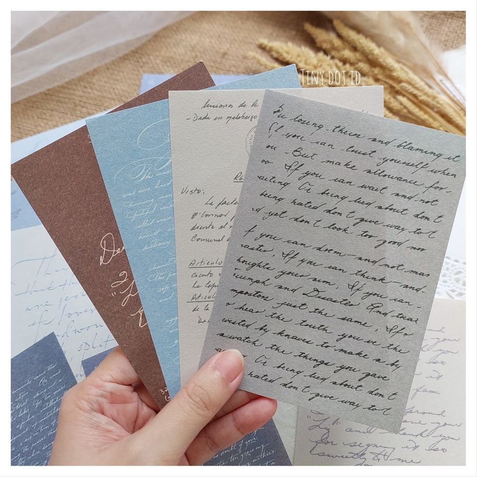 

Deco Paper - Vintage Handwriting Letter (10 pcs)