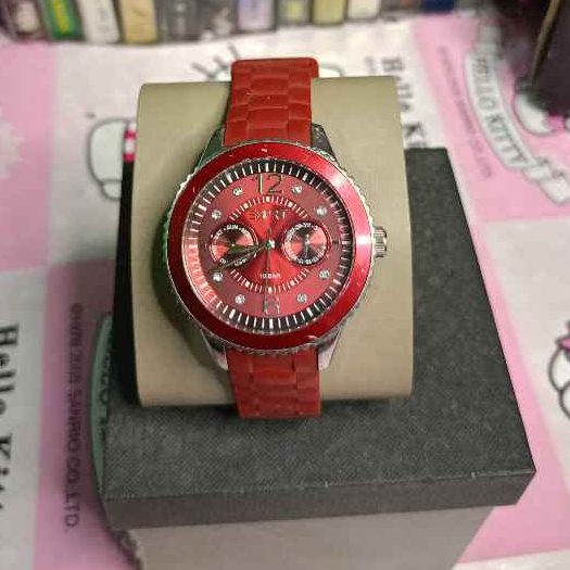 Jam tangan wanita esprit marin 68 speed coral -ES105332004 (Preloved)