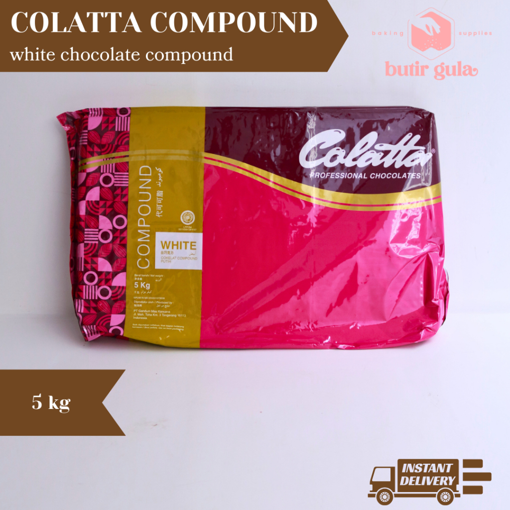 

Colatta White Chocolate Compound 5 kg | Cokelat Batang Colatta | Cokelat Masak
