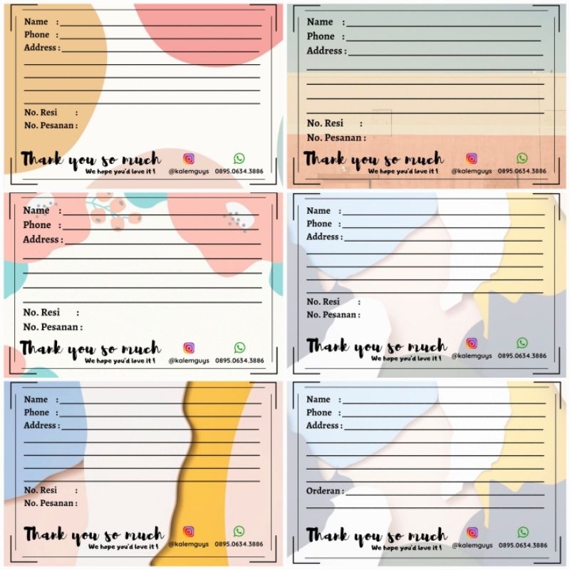 

JASA DESAIN Stiker / label pengiriman paket onlineshop