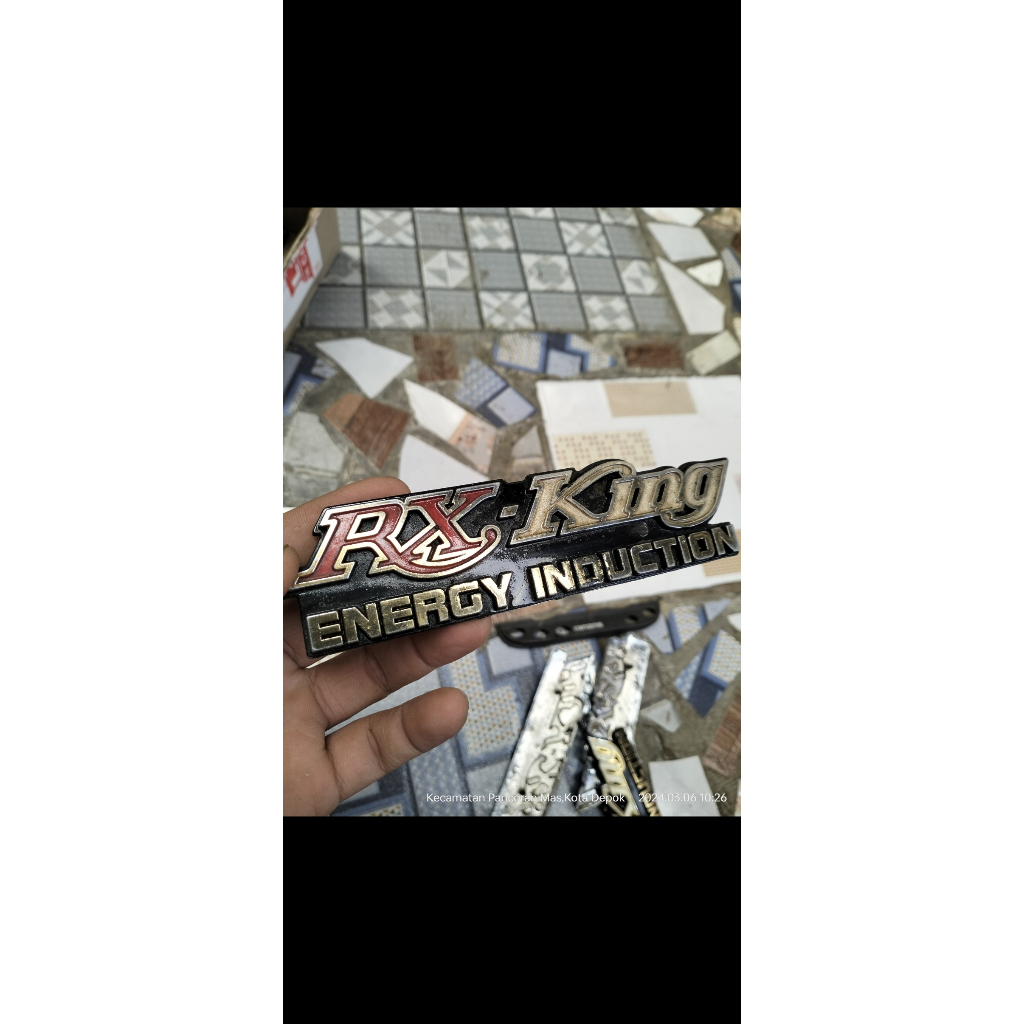 Emblem box aki RX king cobra RX king 83 original copotan kanan