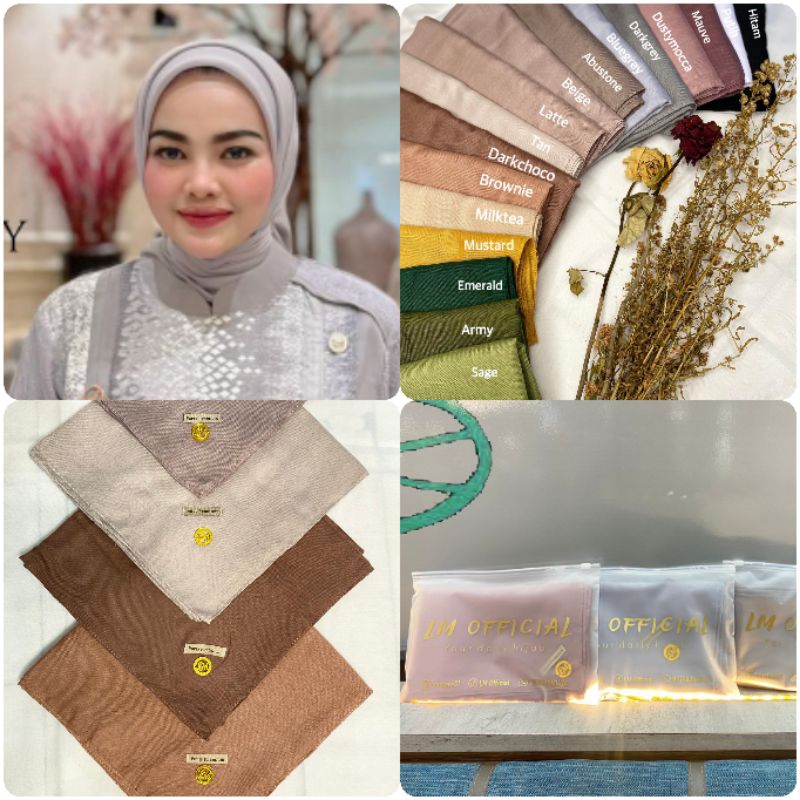 Hijab Paris Premium Polos Original LM Scraft