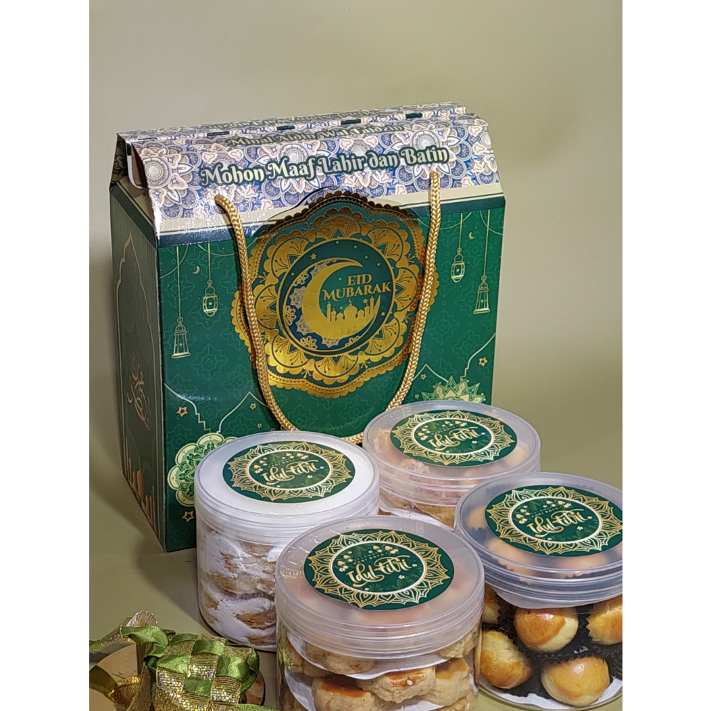 

Lily's Cookies Hampers Lebaran - Isi 4 toples Tabung