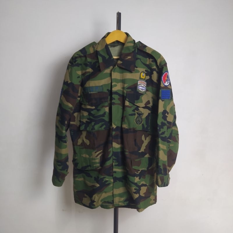 Jacket Loreng/camo bahan canvas