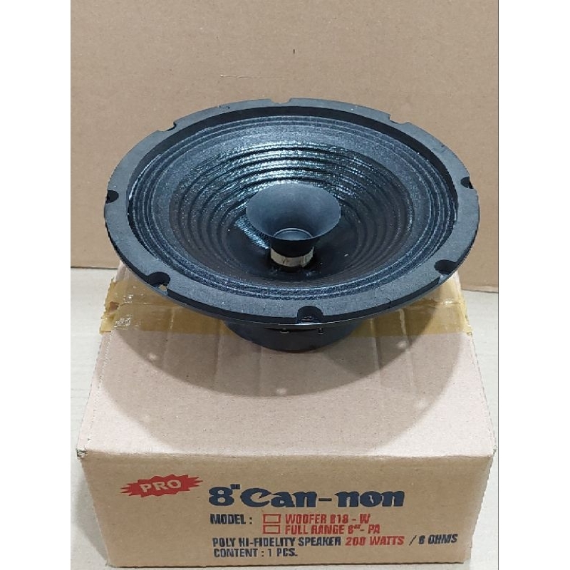 Speaker Merk Cannon 8 Inch FullRange