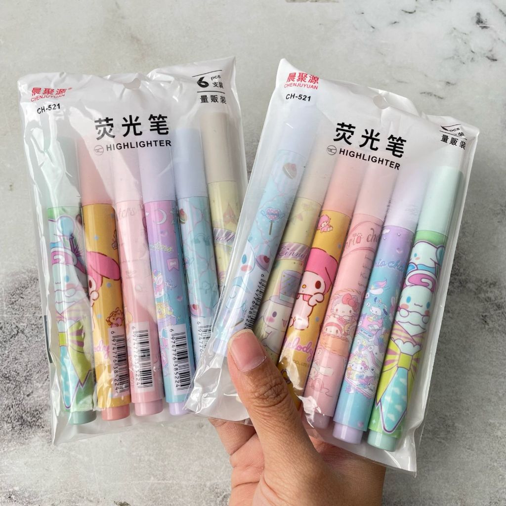 

Stabilo motif karakter Sanrio HG-1199 1 Set isi 6 PCS Karakter Lengkap TERMURAH Stabilo SANRIO isi 6 Warna Alat Tulis Sekolah dan Kantor Terlengkap Kualitas Terbaik Bisa COD