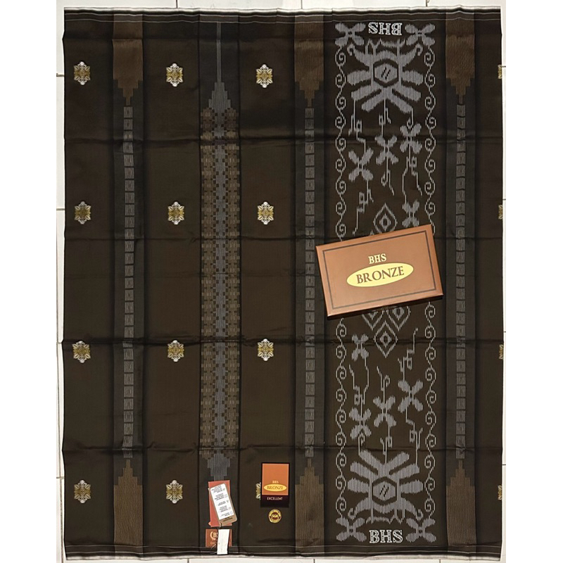 Sarung BHS Excellent Bronze Motif SKT Mix QAT TUR SCO SGS SGK SGB Hitam Putih