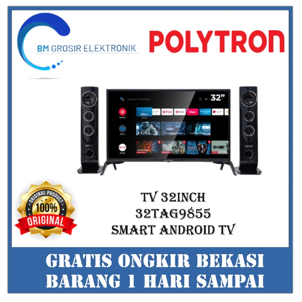 POLYTRON TV LED 32TAG9855 TV 32 INCH SMART ANDROID TV