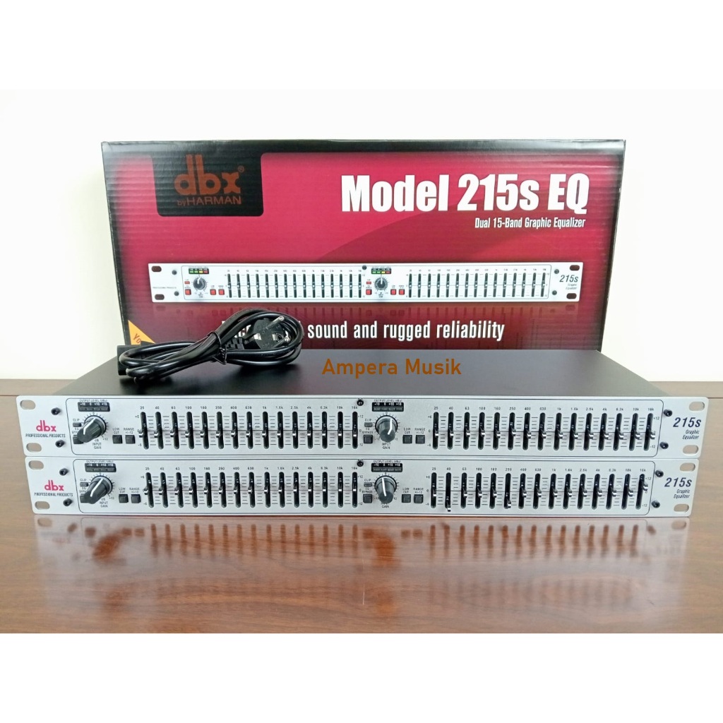 Equalizer DBX 215s / dbx 215s ( 2 x 15 Channel ) Silver / DBX 215 S