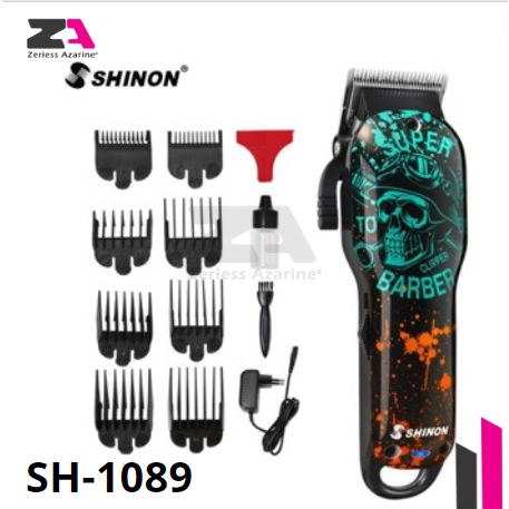 SHINON SH-1089 NEW STYLE ALAT CUKUR RAMBUT PROFESSIIONAL HAIR CLIPPER SHAVER PORTABLE  PISAU TAJAM
