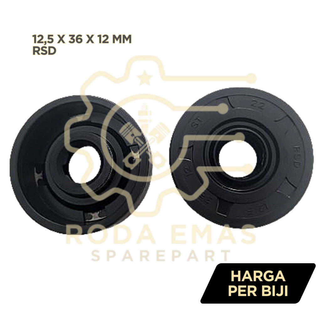 Oil Seal Monoshock Honda Megapro/Kawasaki Ninja R 12,5 36 12 mm (Sil Oli Rear Shockbreaker Sokbeker 