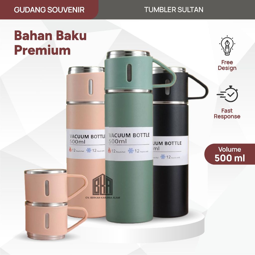 Tumbler Sultan Souvenir Pernikahan Mewah Elegant Custom By Grosir Souvenir Surabaya