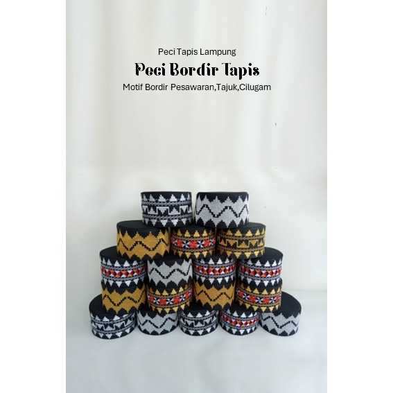 PECI BORDIR MOTIF LAMPUNG - PECI ADAT LAMPUNG - PECI MOTIF BORDIR LAMPUNG - PECI KHAS LAMPUNG - LAMP