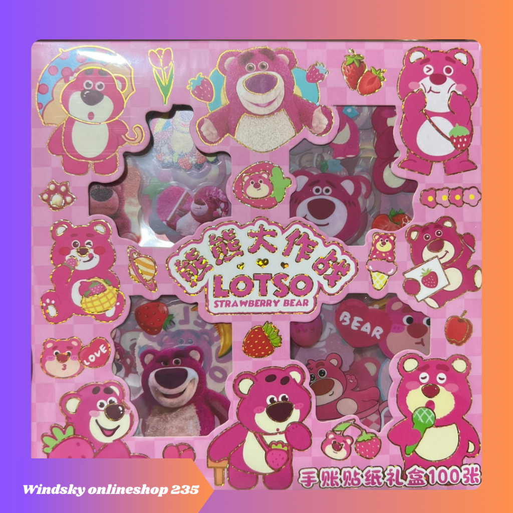 

Stiker Lotso/mine craft/Roblox100 Lembar Stiker Motif