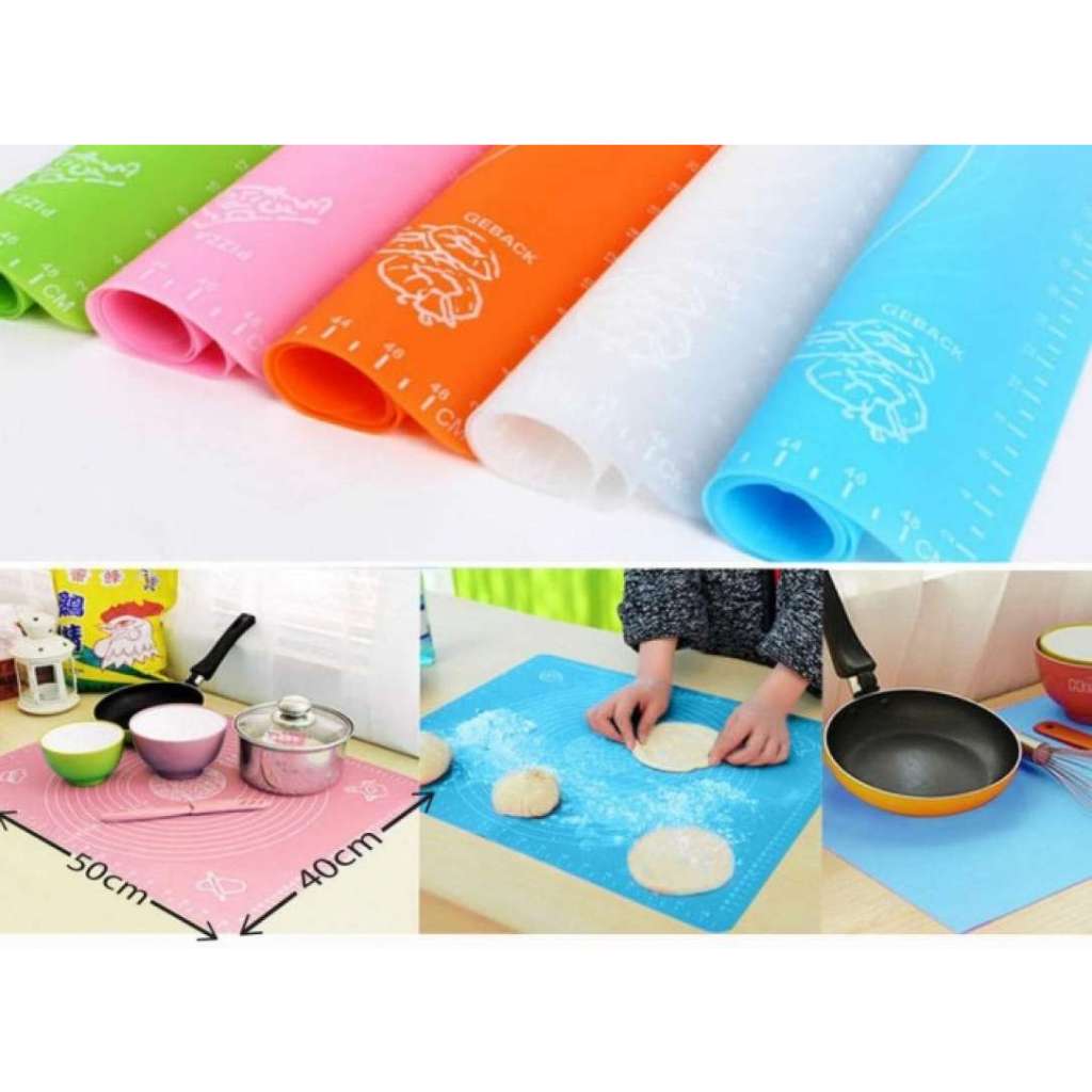 Matras kue silikon/alas adonan kue silikon