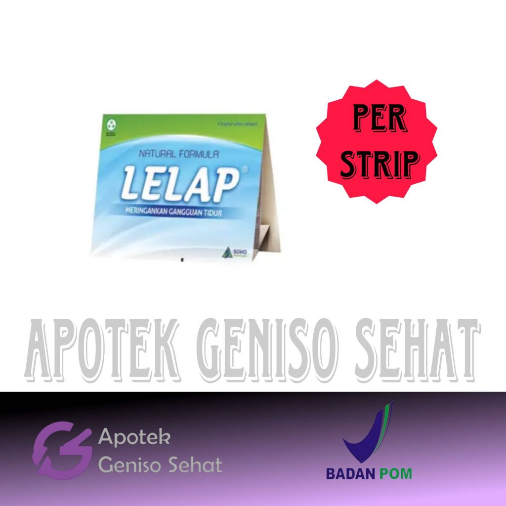 Lelap Strip 4 kaplet | Obat tidur