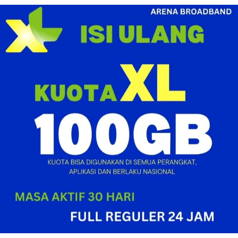 Isi ulang Kuota XL 100GB
