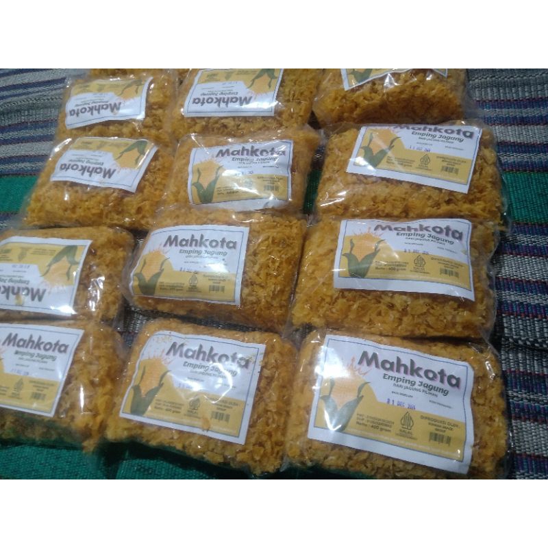 

Keripik Emping Jagung Mentah Kriuk Kriuk 400gram