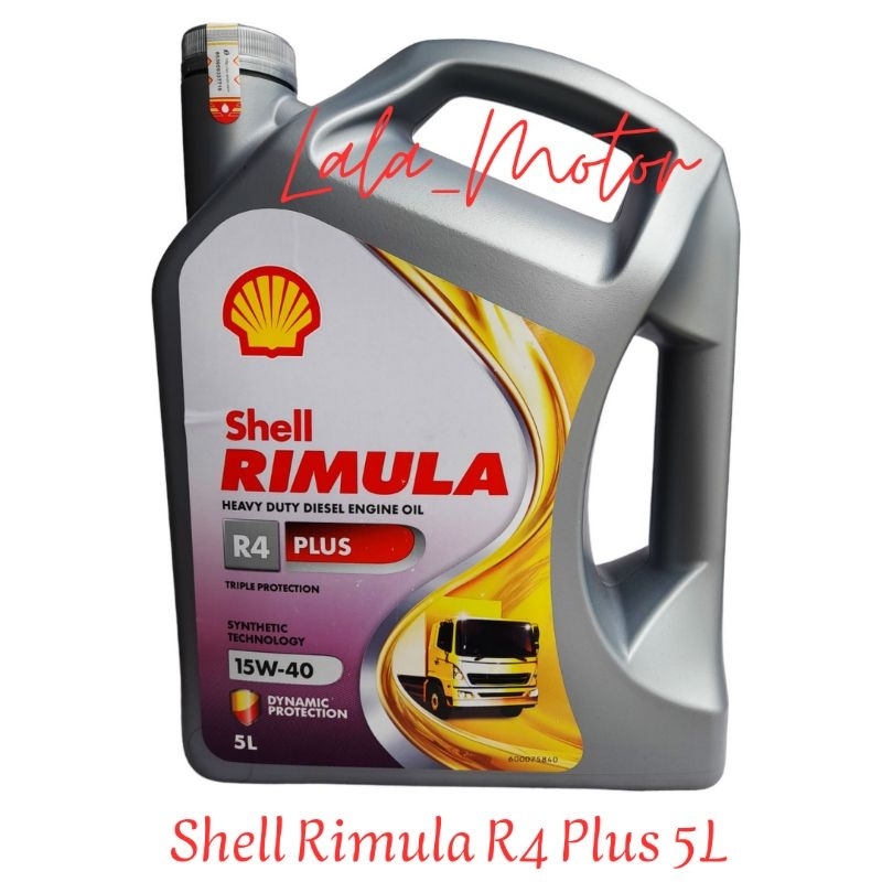 Oli Mobil Shell Rimula R4Plus 5Liter